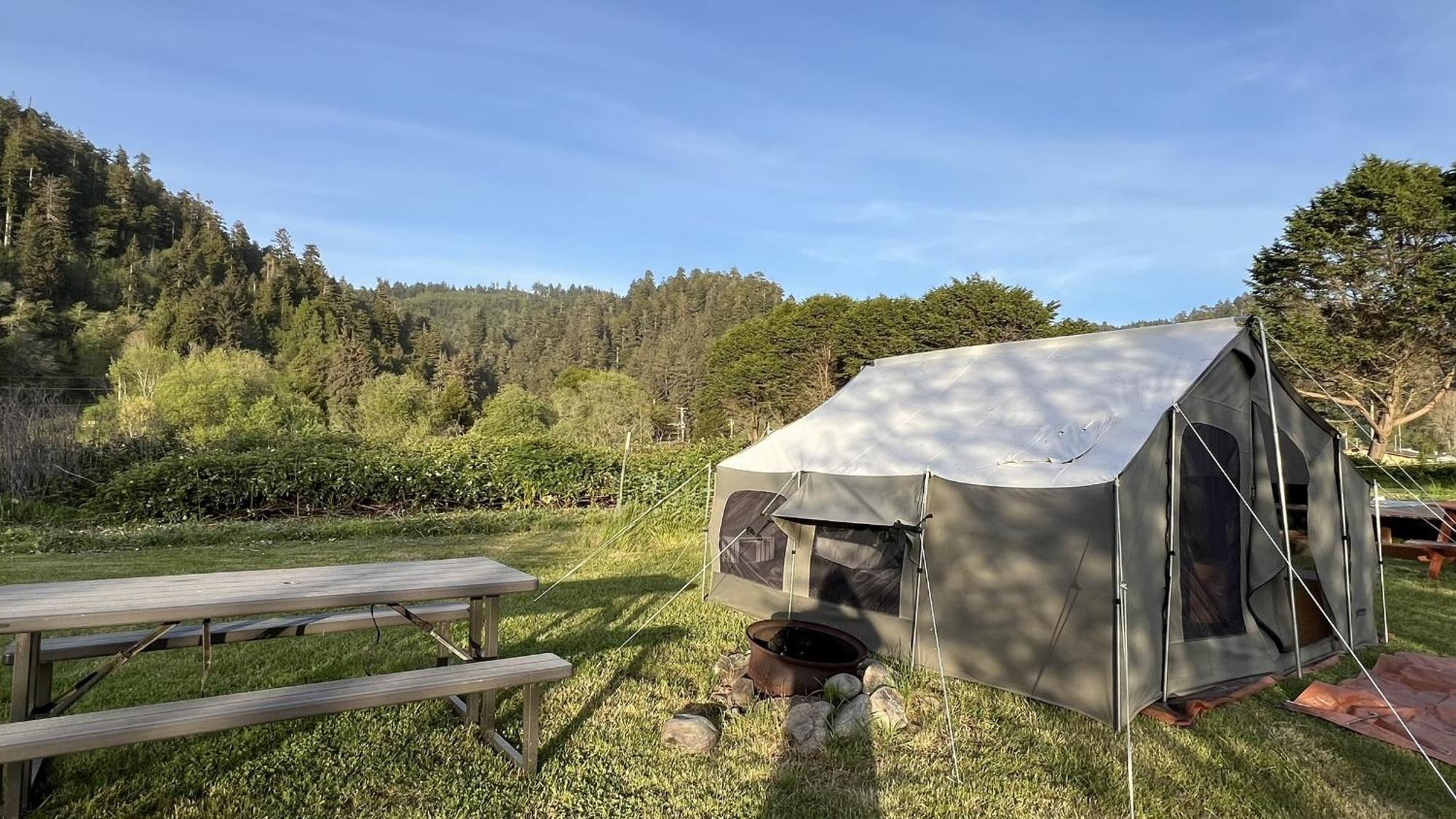 Glamping Tent On The River Klamath Extérieur photo